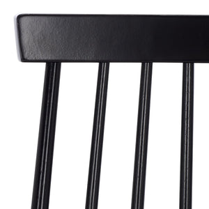 Safavieh RAYLIN Dining Chairs in Black - Stylish Wood-Constructed Seats for Modern Dining & Versatile Use DCH8551A-SET2