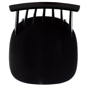 Safavieh RAYLIN Dining Chairs in Black - Stylish Wood-Constructed Seats for Modern Dining & Versatile Use DCH8551A-SET2