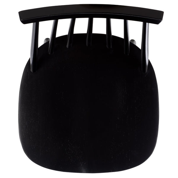 Safavieh RAYLIN Dining Chairs in Black - Stylish Wood-Constructed Seats for Modern Dining & Versatile Use DCH8551A-SET2