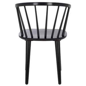 Safavieh Mandalyn Dining Chairs In Elegant Black – Stylish, Comfortable, And Perfect For Any Dining Space! Black Wood Dch8552a-set2