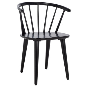 Safavieh Mandalyn Dining Chairs In Elegant Black – Stylish, Comfortable, And Perfect For Any Dining Space! Black Wood Dch8552a-set2