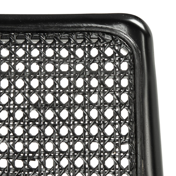 Safavieh REINHARDT RATTAN DINING CHAIR - Coastal Charm Meets Contemporary Comfort for Stylish Dining Spaces Grey / Black DCH8800C-SET2