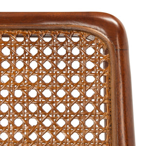Safavieh REINHARDT RATTAN DINING CHAIR - Coastal Charm Meets Contemporary Comfort for Stylish Dining Spaces Grey / Walnut DCH8800D-SET2