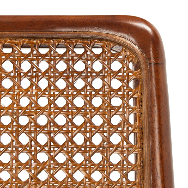 Safavieh REINHARDT RATTAN DINING CHAIR - Coastal Charm Meets Contemporary Comfort for Stylish Dining Spaces Grey / Walnut DCH8800D-SET2