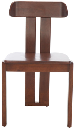 Safavieh Cayde Mid-Century Dining Chair - Stylish Tripod Base, Comfortable Seat, Perfect For Modern Homes Walnut DCH8801A