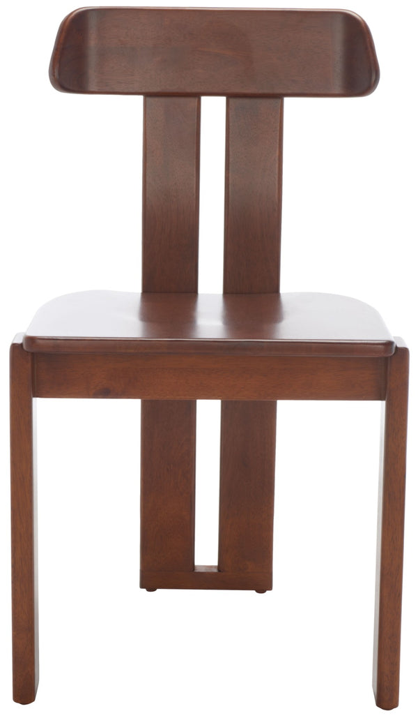 Safavieh Cayde Mid-Century Dining Chair - Stylish Tripod Base, Comfortable Seat, Perfect For Modern Homes Walnut DCH8801A