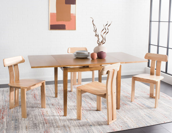 Safavieh Cayde Mid-Century Dining Chair - Stylish Tripod Base, Comfortable Seat, Perfect For Modern Homes Light Blond DCH8801B