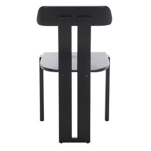 Safavieh Cayde Mid-Century Dining Chair - Stylish Tripod Base, Comfortable Seat, Perfect For Modern Homes Black DCH8801C