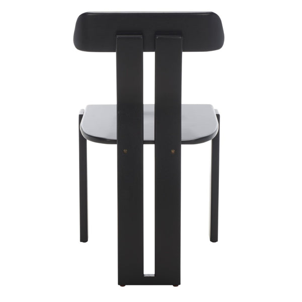 Safavieh Cayde Mid-Century Dining Chair - Stylish Tripod Base, Comfortable Seat, Perfect For Modern Homes Black DCH8801C