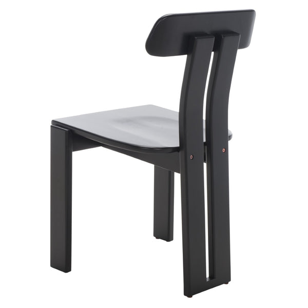 Safavieh Cayde Mid-Century Dining Chair - Stylish Tripod Base, Comfortable Seat, Perfect For Modern Homes Black DCH8801C