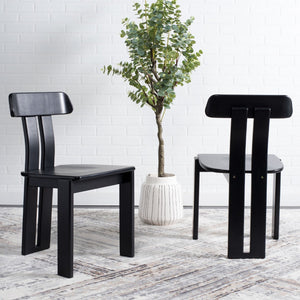 Safavieh Cayde Mid-Century Dining Chair - Stylish Tripod Base, Comfortable Seat, Perfect For Modern Homes Black DCH8801C