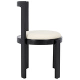 Safavieh Estes Round Dining Chair - Set of 2 Black / White DCH8802A-SET2