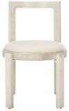 Safavieh Estes Round Dining Chair - Set of 2 White DCH8802B-SET2