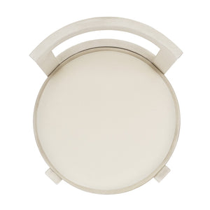 Safavieh Estes Round Dining Chair White Rubber Wood DCH8802B-SET2