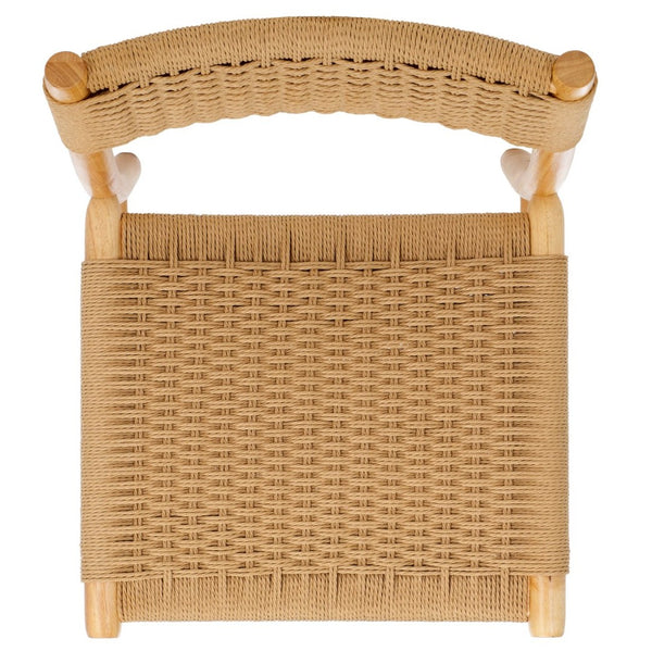 Safavieh HYLOS Coastal-Inspired Rope Dining Chair - Light Blonde Solid Wood Frame with Handwoven Detail DCH8803A-SET2