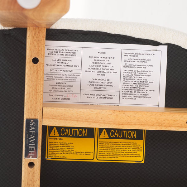 Safavieh Cayde Boucle Seat Dining Chair - Elegant Cream And Walnut Design For Stylish Dining Spaces Cream ,Light Blonde Wood,Fabric,Foam Dch8806d