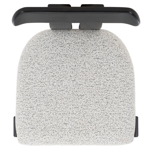 Safavieh Cayde Boucle Seat Dining Chair - Elegant Cream And Walnut Design For Stylish Dining Spaces Black W,White ,Black Wood,Fabric,Foam Dch8806f