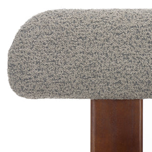 Safavieh Cayde Boucle Dining Chair - Elegant Cream Upholstery With Stylish Walnut Accents For Your Home Grey ,Walnut Wood,Fabric,Foam Dch8807c