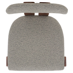 Safavieh Cayde Boucle Dining Chair - Elegant Cream Upholstery With Stylish Walnut Accents For Your Home Grey ,Walnut Wood,Fabric,Foam Dch8807c