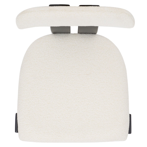 Safavieh Cayde Boucle Dining Chair - Elegant Cream Upholstery With Stylish Walnut Accents For Your Home Creme ,Black Wood,Fabric,Foam Dch8807e