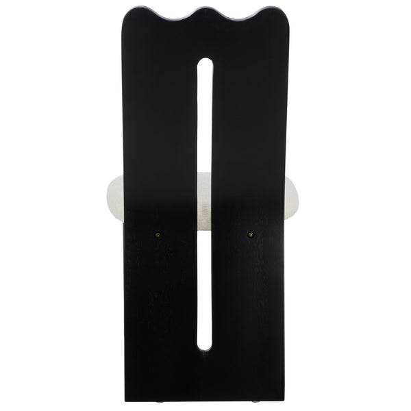 Safavieh Kieran Dining Chair - Sophisticated Elegance With Chic Black Legs For A Timeless Dining Experience Creme ,Black Wood,Fabric,Foam Dch8808a