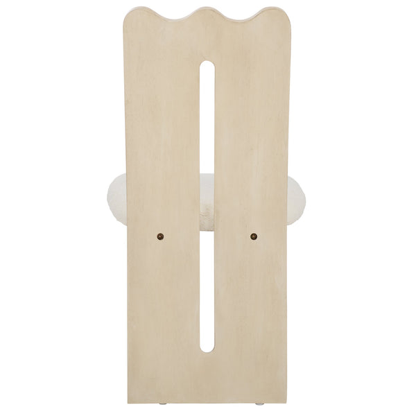 Safavieh Kieran Dining Chair - Sophisticated Elegance With Chic Black Legs For A Timeless Dining Experience Creme ,Ivory Wood,Fabric,Foam Dch8808c