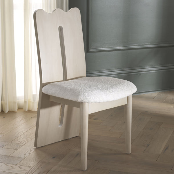 Safavieh Kieran Dining Chair - Sophisticated Elegance With Chic Black Legs For A Timeless Dining Experience Creme ,Ivory Wood,Fabric,Foam Dch8808c