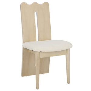 Safavieh Kieran Dining Chair - Sophisticated Elegance With Chic Black Legs For A Timeless Dining Experience Creme ,Ivory Wood,Fabric,Foam Dch8808c
