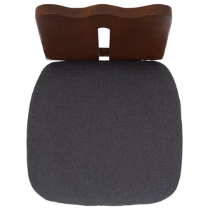 Safavieh Kieran Dining Chair - Elegant Grey Upholstered Seat With Walnut Legs For Modern Dining Spaces DCH8808D
