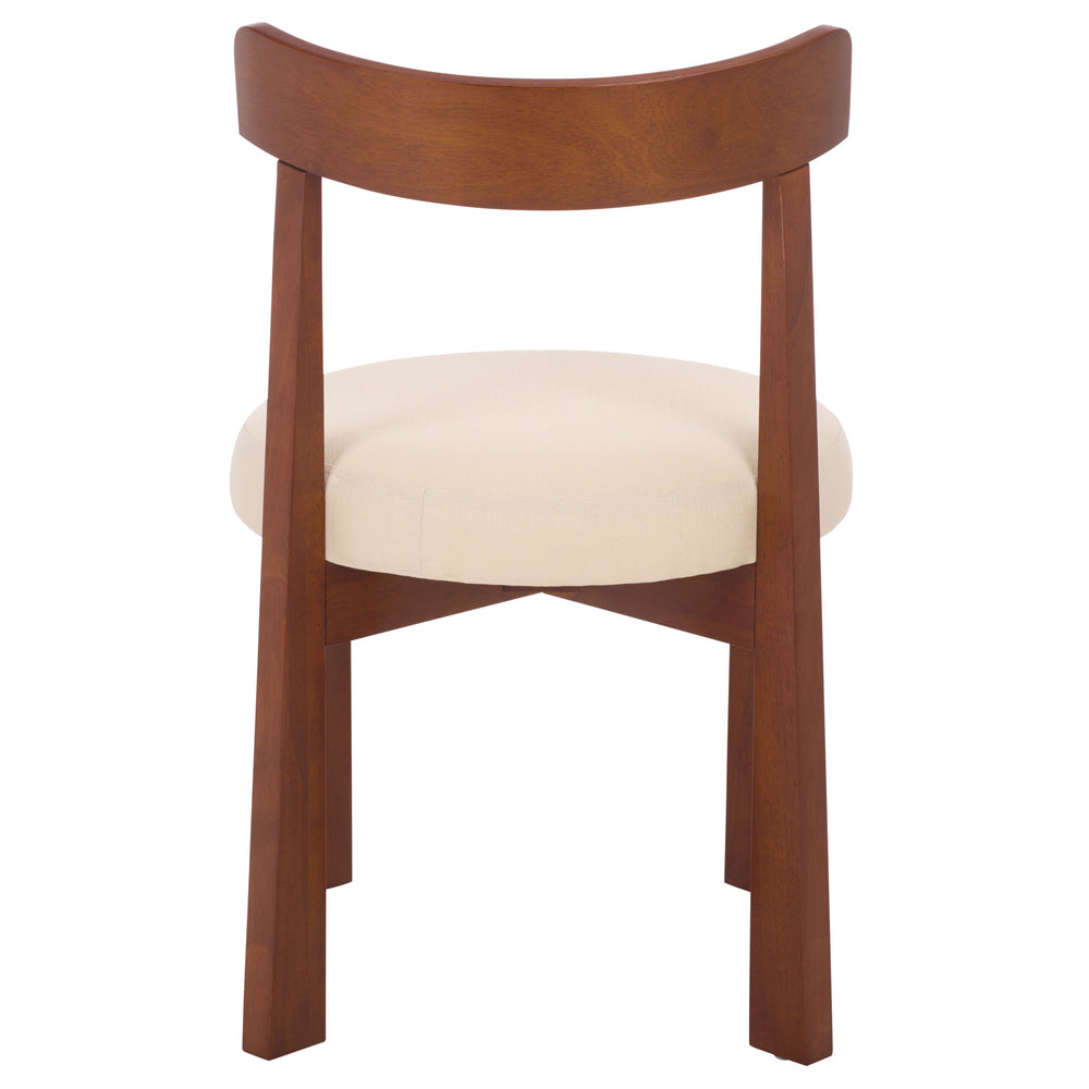 Anselm Upholstered Dining Chair Set Of 2 With Plush Cushioned Seat And Walnut-Finish Legs For Stylish Comfort