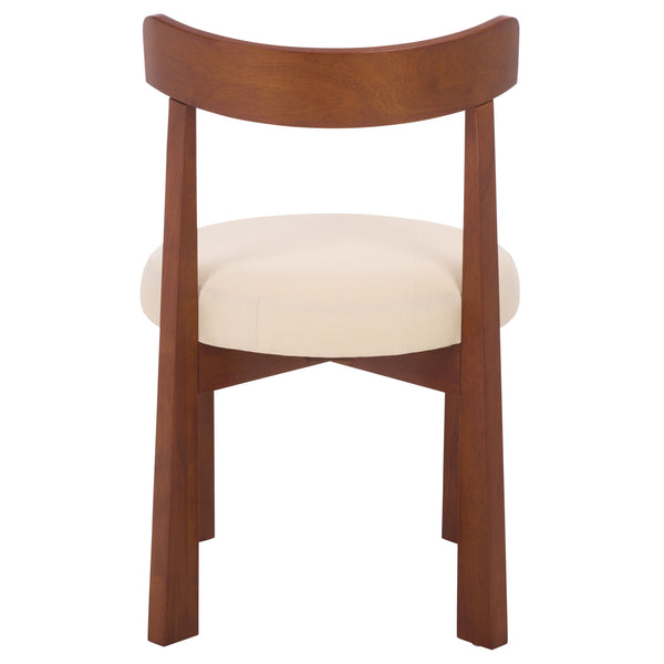 Anselm Upholstered Dining Chair Set Of 2 With Plush Cushioned Seat And Walnut-Finish Legs For Stylish Comfort
