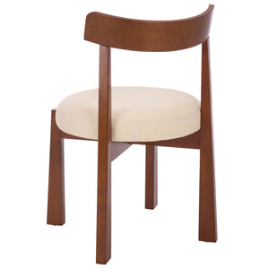 Anselm Upholstered Dining Chair Set Of 2 With Plush Cushioned Seat And Walnut-Finish Legs For Stylish Comfort