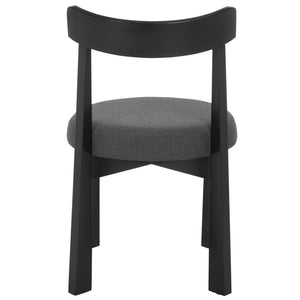 Anselm Upholstered Dining Chair Set Of 2 With Plush Cushioned Seat And Walnut-Finish Legs For Stylish Comfort