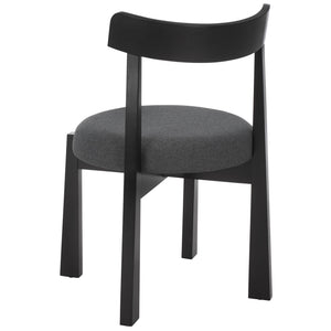 Anselm Upholstered Dining Chair Set Of 2 With Plush Cushioned Seat And Walnut-Finish Legs For Stylish Comfort