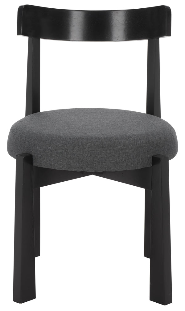 Anselm Upholstered Dining Chair Set Of 2 With Plush Cushioned Seat And Walnut-Finish Legs For Stylish Comfort