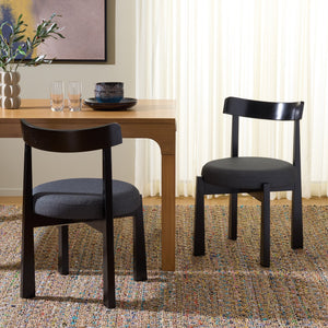 Anselm Upholstered Dining Chair Set Of 2 With Plush Cushioned Seat And Walnut-Finish Legs For Stylish Comfort