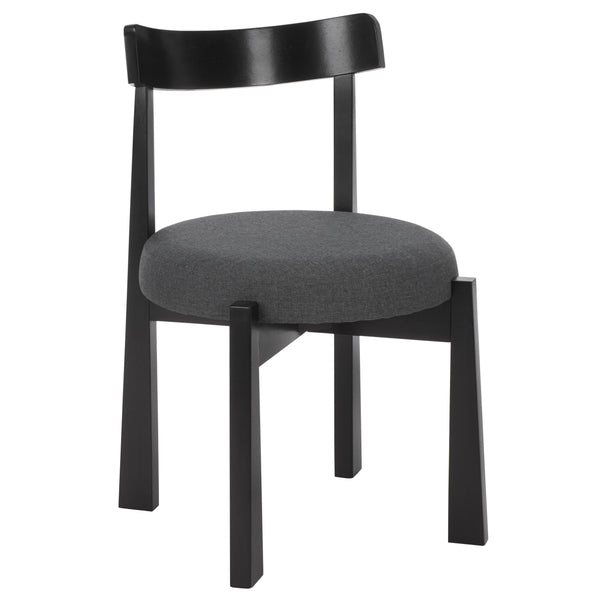 Anselm Upholstered Dining Chair Set Of 2 With Plush Cushioned Seat And Walnut-Finish Legs For Stylish Comfort