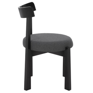 Anselm Upholstered Dining Chair Set Of 2 With Plush Cushioned Seat And Walnut-Finish Legs For Stylish Comfort