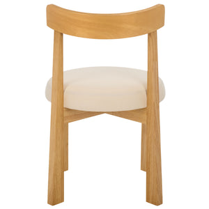 Anselm Upholstered Dining Chair Set Of 2 With Plush Cushioned Seat And Walnut-Finish Legs For Stylish Comfort