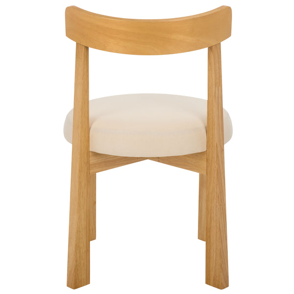 Anselm Upholstered Dining Chair Set Of 2 With Plush Cushioned Seat And Walnut-Finish Legs For Stylish Comfort