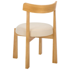 Anselm Upholstered Dining Chair Set Of 2 With Plush Cushioned Seat And Walnut-Finish Legs For Stylish Comfort