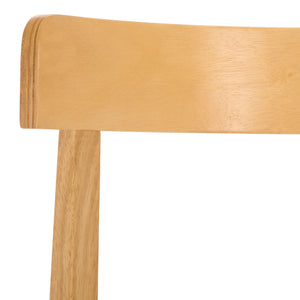 Anselm Upholstered Dining Chair Set Of 2 With Plush Cushioned Seat And Walnut-Finish Legs For Stylish Comfort