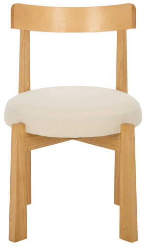 Anselm Upholstered Dining Chair Set Of 2 With Plush Cushioned Seat And Walnut-Finish Legs For Stylish Comfort
