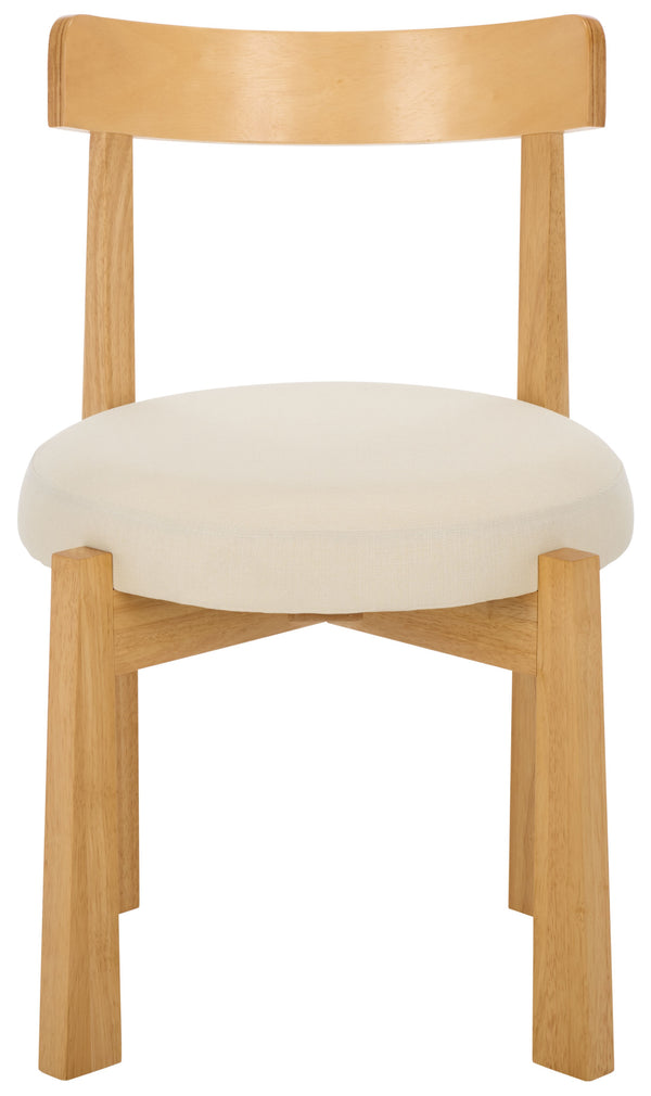 Anselm Upholstered Dining Chair Set Of 2 With Plush Cushioned Seat And Walnut-Finish Legs For Stylish Comfort