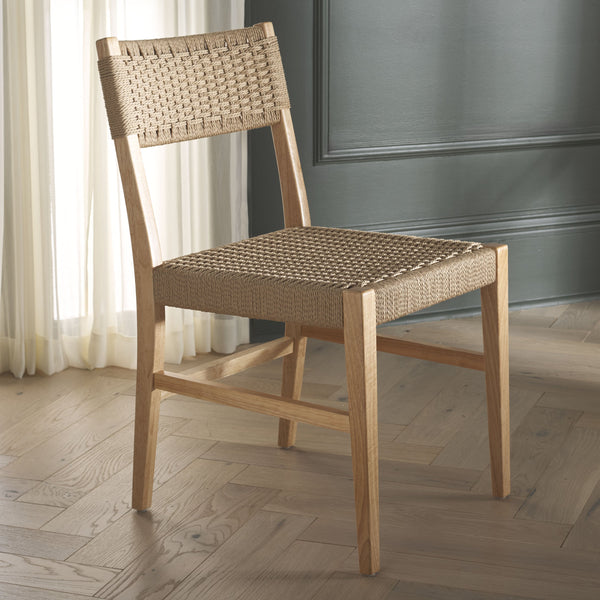 Safavieh Dutton Woven Dining Chair – Elegant Natural Rubberwood & Paper Cord For A Stylish Dining Experience Natural ,Natural Wood,Paper Cord Dch9200a
