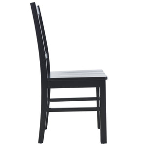 Safavieh AKASH Dining Chair Set of Two – Timeless Sheraton Design with X-Back Detail for Elegant Dining Spaces Black DCH9210B-SET2