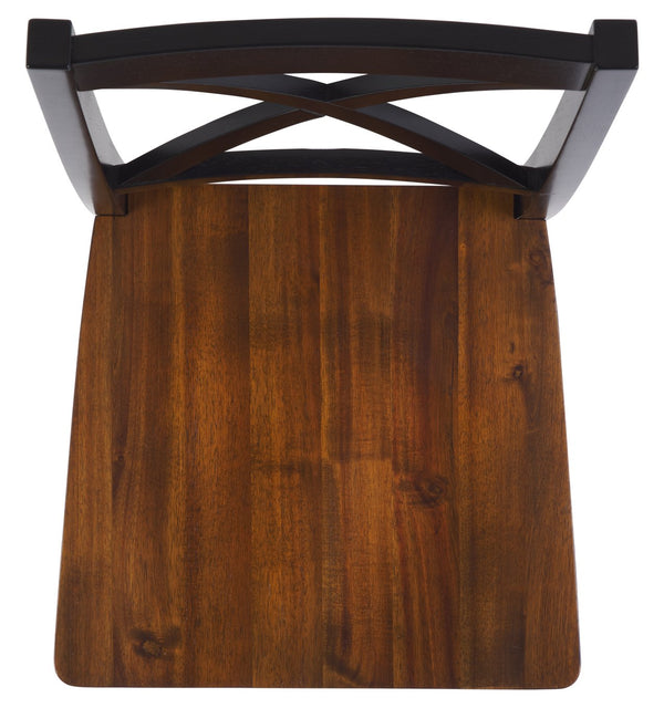 Safavieh Akash Dining Chair - Stylish Rubberwood Design For Modern Homes, Perfect For Dining Spaces And Gatherings Black ,Natural Rubberwood,Acacia,Plywood Dch9210c-set2