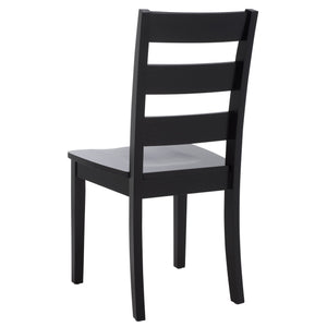 Safavieh Silio Black Wood Dining Chair - Elegant, Durable Design For Stylish Comfort In Any Dining Space Black Wood Dch9213c-set2
