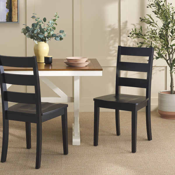 Safavieh Silio Black Wood Dining Chair - Elegant, Durable Design For Stylish Comfort In Any Dining Space Black Wood Dch9213c-set2