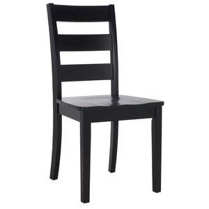 Safavieh Silio Black Wood Dining Chair - Elegant, Durable Design For Stylish Comfort In Any Dining Space Black Wood Dch9213c-set2
